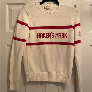 Maker’s Mark Apres Ski Red and White Striped Sweater